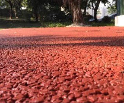 崇明島透水混凝土道路